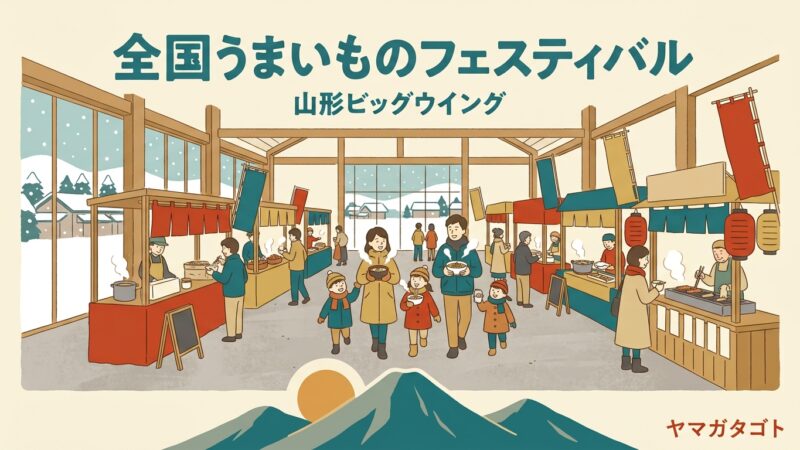 【全国うまいものフェスティバル2026】12月18日〜20日｜山形ビッグウイングで10時から 