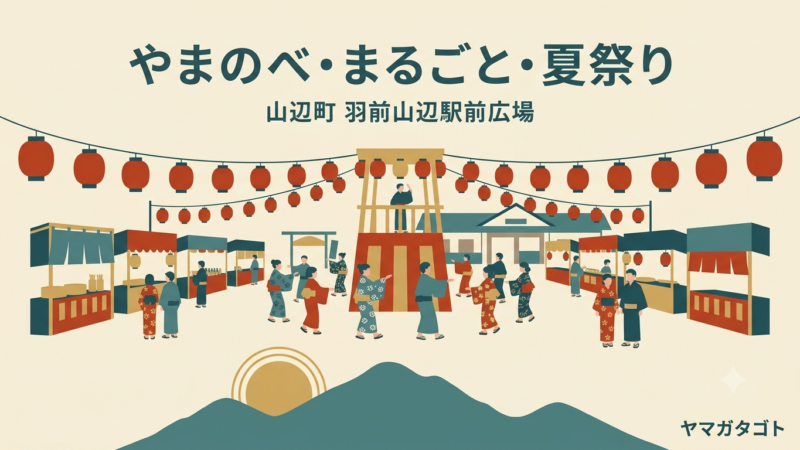 【山辺町】やまのべまるごと夏祭りが8月11日開催｜盆踊りと前夜祭ビアガーデン