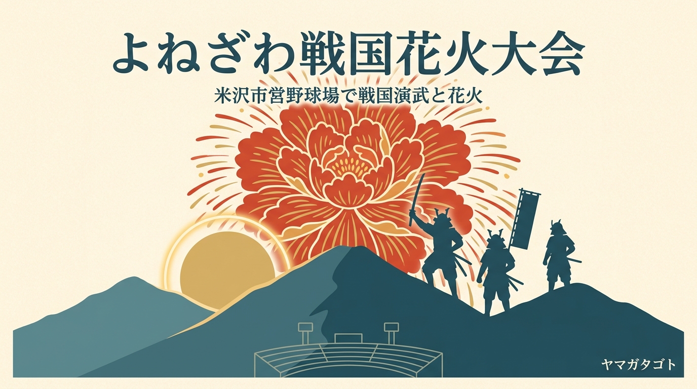 【よねざわ戦国花火大会2026】駐車場・屋台・無料観覧エリア｜10月10日の行き方と帰り方