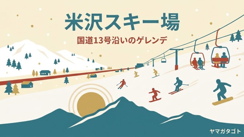 米沢スキー場（山形県米沢市）｜12月19日オープン予定・国道13号沿いで駐車場無料 