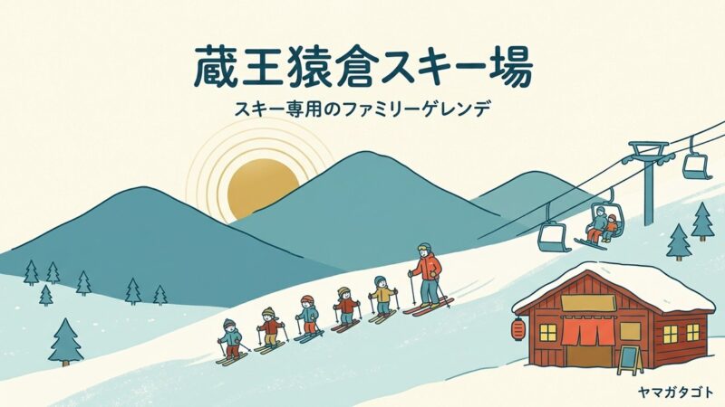 蔵王猿倉スキー場（山形県上山市）｜スノーボード禁止のスキー専用・12月19日オープン予定 